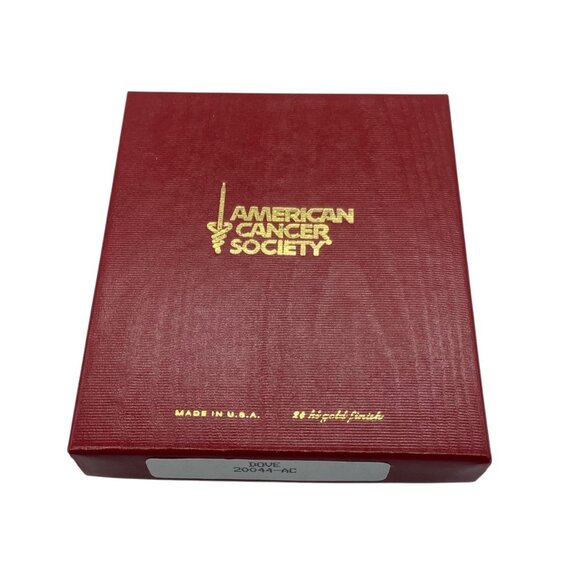 Vintage Camerlane Collection Christmas Dove Ornament 24K Gold Finish 2" - Picture 2 of 4